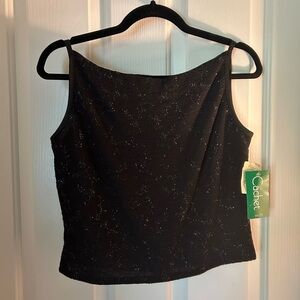 Vintage Cachet 90s Formal Sleeveless Top Size 10 with Tags